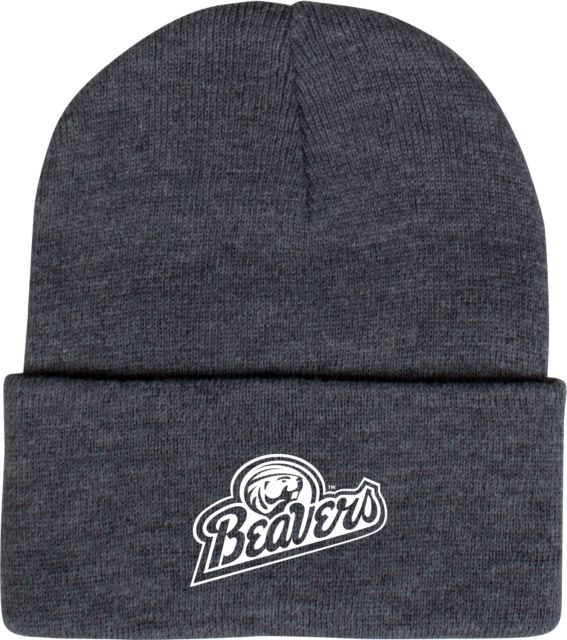 Bemidji State Knit Beanie w/Cuff BSU Beavers Script - ONLINE ONLY