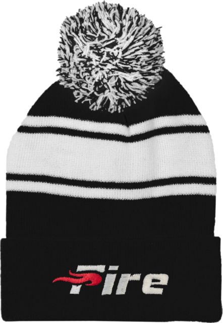 Southeastern Two Tone Knit Pom Beanie w/Cuff Primary Mark - ONLINE ONLY