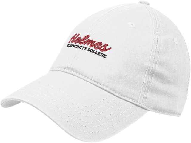 Holmes Unstructured Adjustable Low Profile Hat Holmes Community College Stacked - ONLINE ONLY