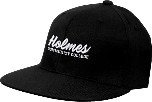Holmes Flat Bill Snapback Hat Holmes Community College Stacked - ONLINE ONLY