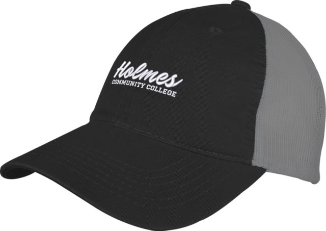 Holmes Mesh Back Unstructured Low Profile Hat Holmes Community College Stacked - ONLINE ONLY