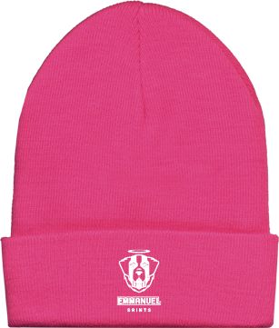 Emmanuel Fleece Lined Knit Beanie Primary Logo - ONLINE ONLY