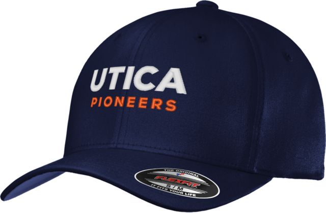 Utica Flexfit Structured Low Profile Hat Utica Pioneers Wordmark - Athletics - ONLINE ONLY