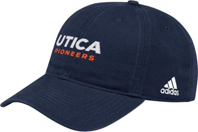 Utica Adidas Adjustable Washed Slouch Utica Pioneers Wordmark - Athletics - ONLINE ONLY