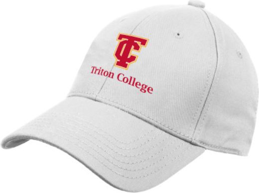 Triton Structured Adjustable Pro Style Hat Triton College Primary Wordmark Stacked - ONLINE ONLY