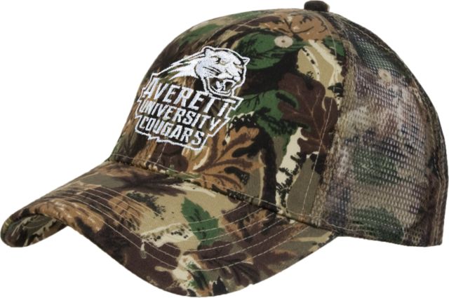 Averett Camo Pro Style Mesh Back Structured Hat Primary Mark - ONLINE ONLY