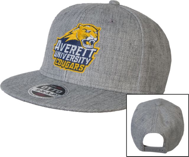 Averett Wool Blend Flat Bill Snapback Hat Primary Mark - ONLINE ONLY