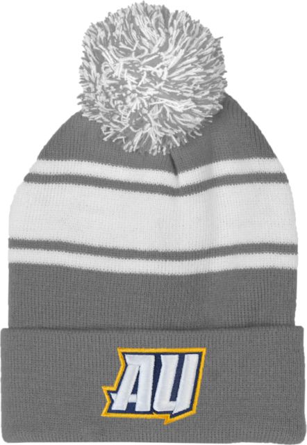 Averett Two Tone Knit Pom Beanie w/Cuff AU - ONLINE ONLY