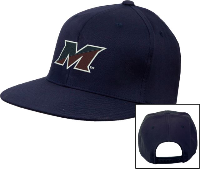 SUNY Maritime Flat Bill Snapback Hat SUNY Maritime M Mark - ONLINE ONLY
