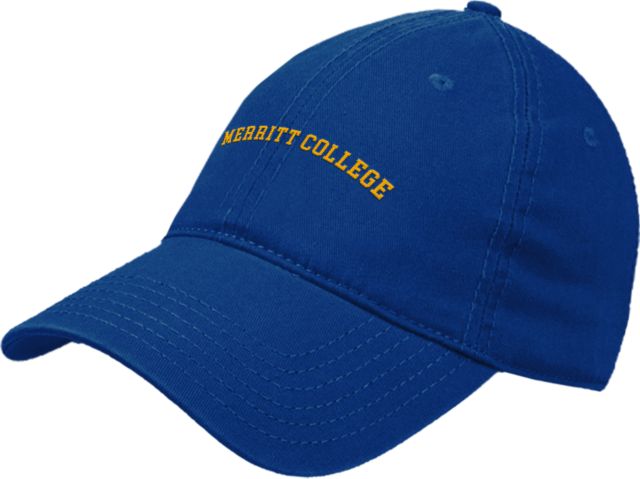 Merritt College Unstructured Adjustable Low Profile Hat Merritt College Arched