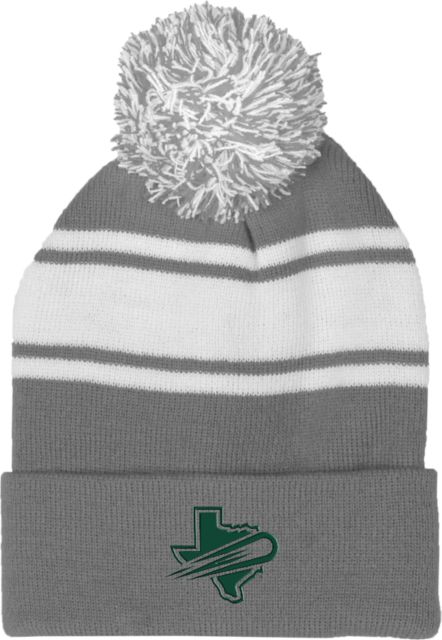 UT Dallas Two Tone Knit Pom Beanie w/Cuff UTD - Athletics Texas - ONLINE ONLY