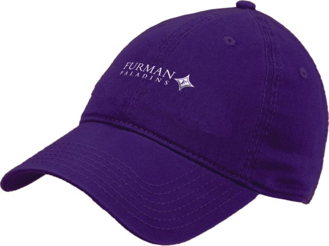 Furman Unstructured Adjustable Low Profile Hat Furman Paladins Diamond Word Mark - ONLINE ONLY