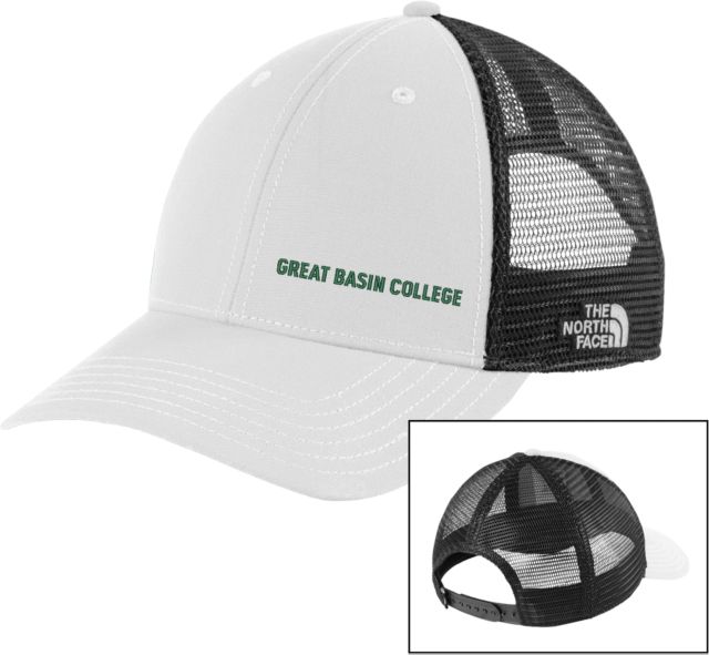 Great Basin The North Face Vintage White/Grey Ultimate Trucker Hat Flat Wordmark - ONLINE ONLY