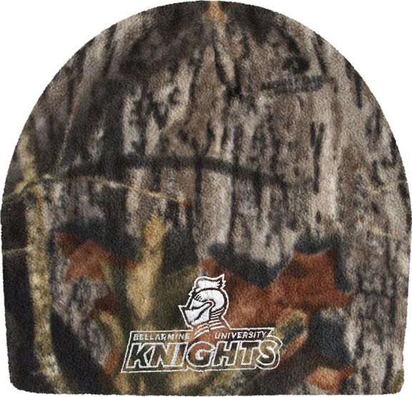Bellarmine Mossy Oak Camo Fleece Beanie Official Logo - ONLINE ONLY