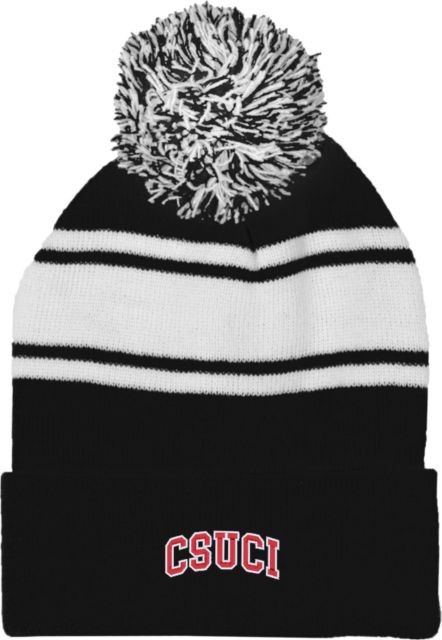 Channel Islands Two Tone Knit Pom Beanie w/Cuff CSU Channel Islands CSUCI Arched - ONLINE ONLY