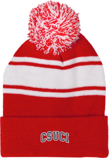 Channel Islands Two Tone Knit Pom Beanie w/Cuff CSU Channel Islands CSUCI Arched - ONLINE ONLY
