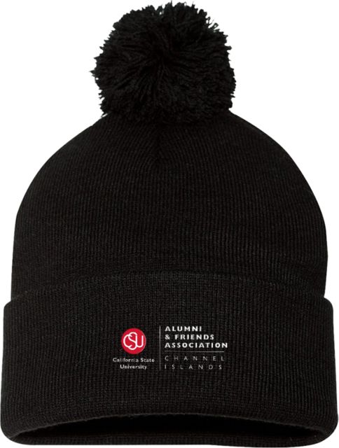 Channel Islands Sportsman Pom Pom Cuffed Beanie CSU Channel Islands Alumni and Friends Association Flat Color - ONLINE ONLY