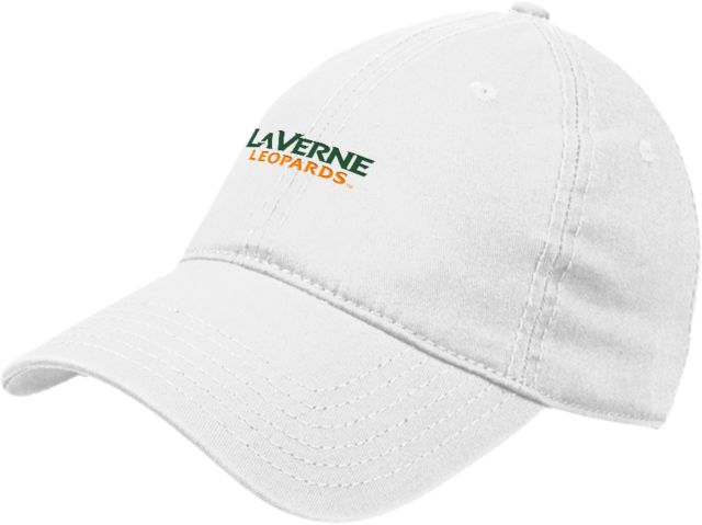 LaVerne Unstructured Adjustable Low Profile Hat University of La Verne  Leopards Wordmark Flat