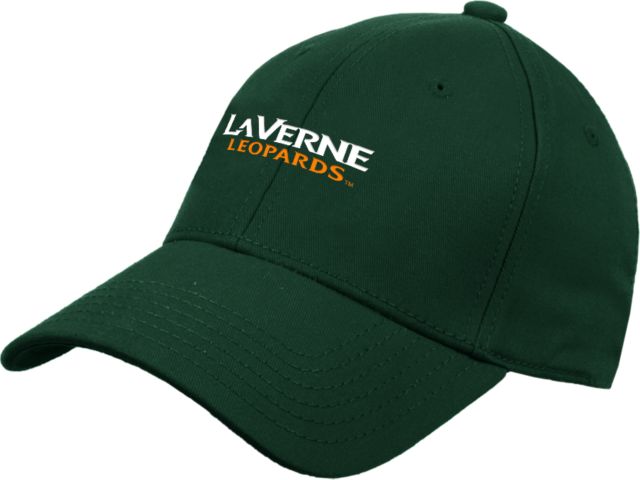 LaVerne Structured Adjustable Pro Style Hat University of La Verne  Leopards Wordmark Flat