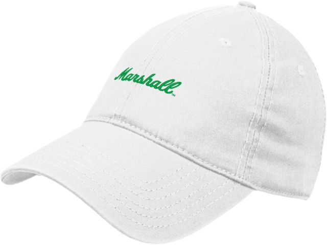 Marshall Unstructured Adjustable Low Profile Hat Marshall University Marshall Script Wordmark - ONLINE ONLY