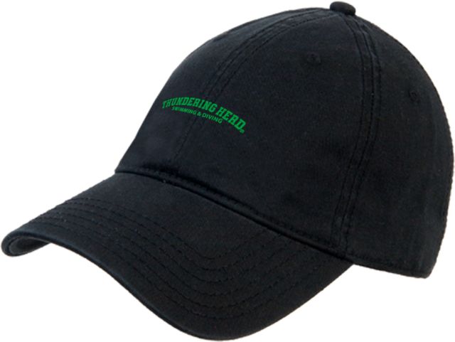 Marshall Unstructured Adjustable Low Profile Hat Thundering Herd Arched Swimming and Diving - ONLINE ONLY