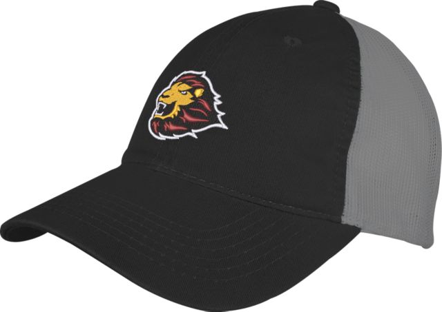 St. Thomas Black/Charcoal Mesh Back Unstructured Low Profile Hat UST Primary Mark - ONLINE ONLY