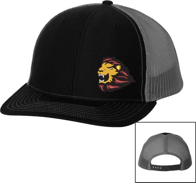 St. Thomas Richardson Black/Charcoal Trucker Hat UST Primary Mark - ONLINE ONLY