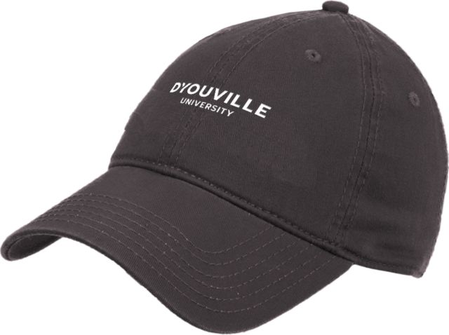 D Youville Unstructured Adjustable Low Profile Hat D Youville University Wordmark