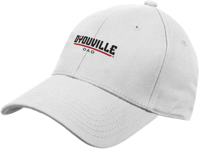 D Youville Structured Adjustable Pro Style Hat D Youville Dad Wordmark