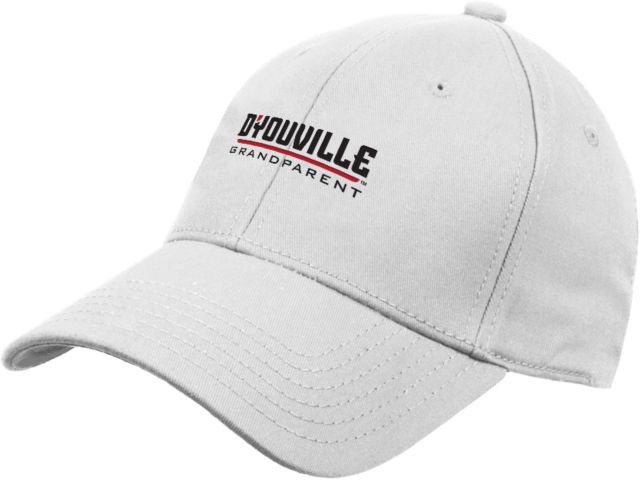 D Youville Structured Adjustable Pro Style Hat D Youville Grandparent Wordmark