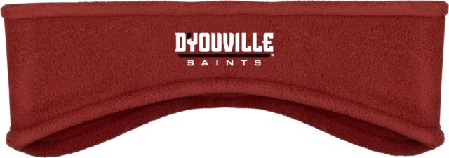D Youville Stretch Fleece Headband D Youville Saints Athletics Wordmark