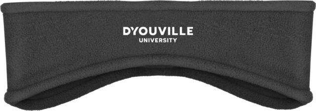 D Youville Stretch Fleece Headband D Youville University Wordmark