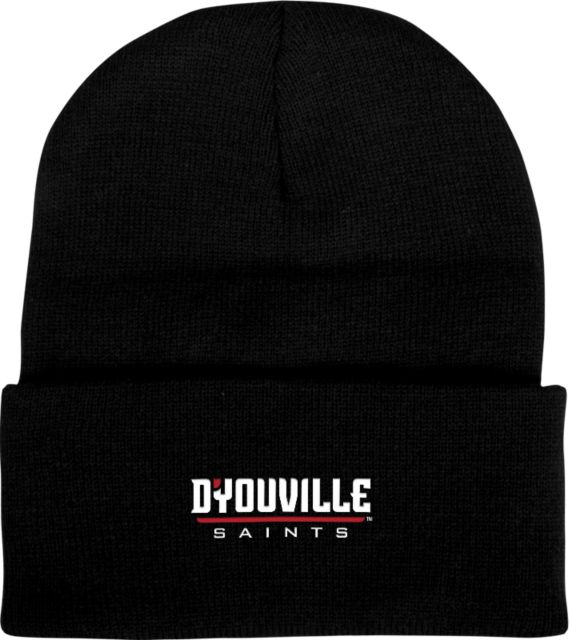 D Youville Knit Beanie w/Cuff D Youville Saints Athletics Wordmark