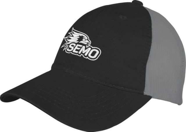 Southeast Missouri Bookstore Mesh Back Unstructured Low Profile Hat SEMO Logo Embroidery - ONLINE ONLY