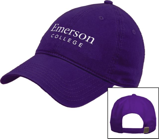 Emerson Unstructured Adjustable Low Profile Hat Emerson College Wordmark - ONLINE ONLY