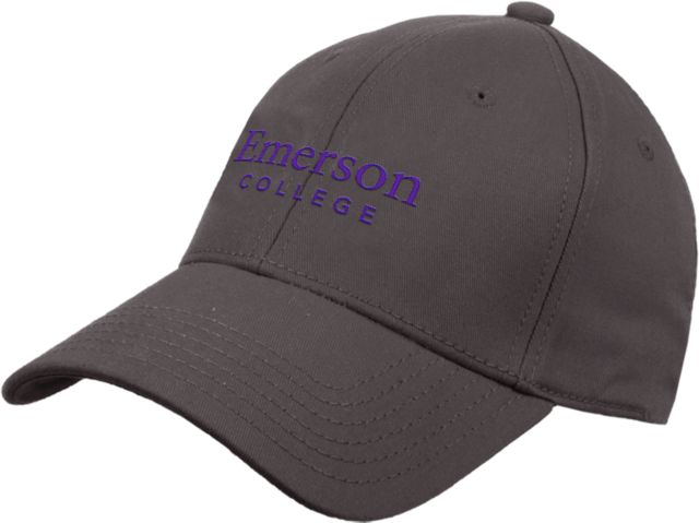 Emerson Structured Adjustable Pro Style Hat Emerson College Wordmark - ONLINE ONLY