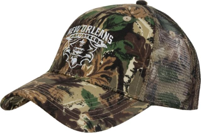 New Orleans Camo Pro Style Mesh Back Structured Hat Primary Mark - ONLINE ONLY