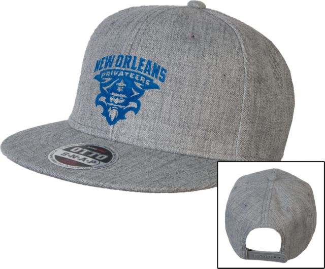 New Orleans Wool Blend Flat Bill Snapback Hat Primary Mark - ONLINE ONLY