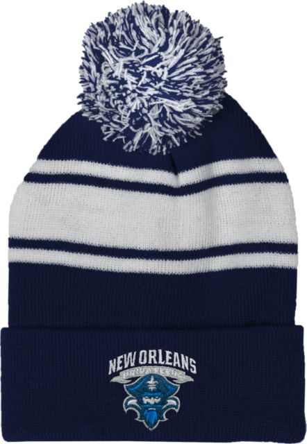 New Orleans Two Tone Knit Pom Beanie w/Cuff Primary Mark - ONLINE ONLY