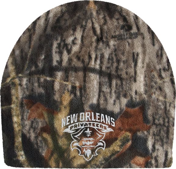 New Orleans Mossy Oak Camo Fleece Beanie Primary Mark - ONLINE ONLY