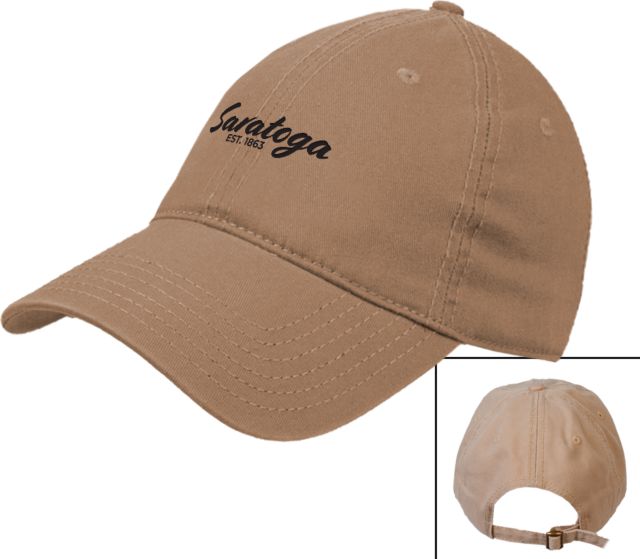 NYRA Unstructured Adjustable Low Profile Hat Saratoga Official Mark