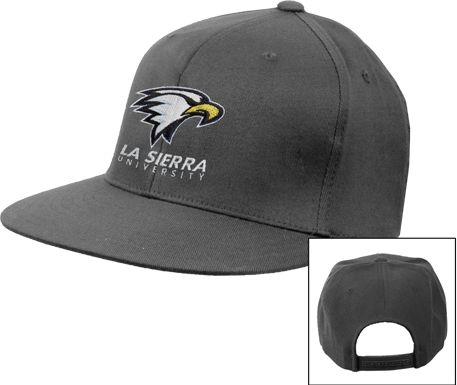 La Sierra Flat Bill Snapback Hat Primary Mark - ONLINE ONLY