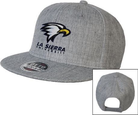 La Sierra Wool Blend Flat Bill Snapback Hat Primary Mark - ONLINE ONLY