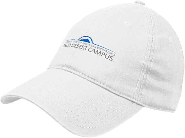 Cal State San Bernardino Unstructured Adjustable Low Profile Hat Cal State University San Bernardino Palm Desert Campus Institutional Stacked - ONLINE ONLY