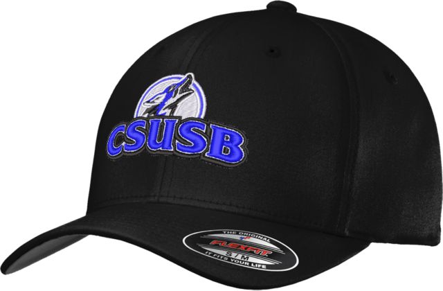 Cal State San Bernardino Flexfit Structured Low Profile Hat Cal State San Bernardino Primary Logo - ONLINE ONLY
