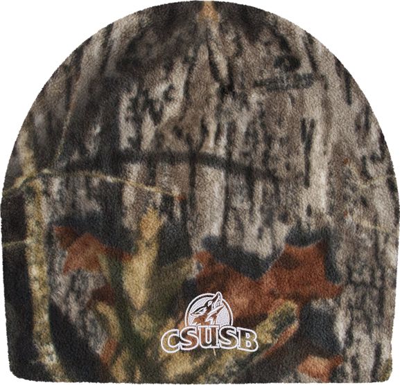 Cal State San Bernardino Mossy Oak Camo Fleece Beanie Primary Logo - ONLINE ONLY