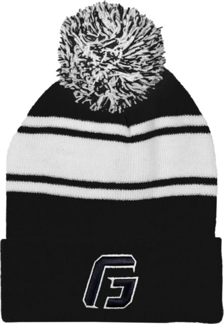 George Fox Two Tone Knit Pom Beanie w/Cuff G - ONLINE ONLY