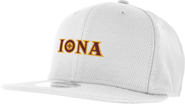 Iona New Era Diamond Era 9Fifty Snapback Hat Flat Wordmark - ONLINE ONLY