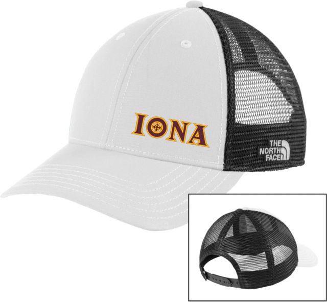 Iona The North Face Vintage White/Grey Ultimate Trucker Hat Flat Wordmark - ONLINE ONLY
