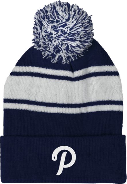 Saint Peters Two Tone Knit Pom Beanie w/Cuff Saint Peters Script P  - ONLINE ONLY